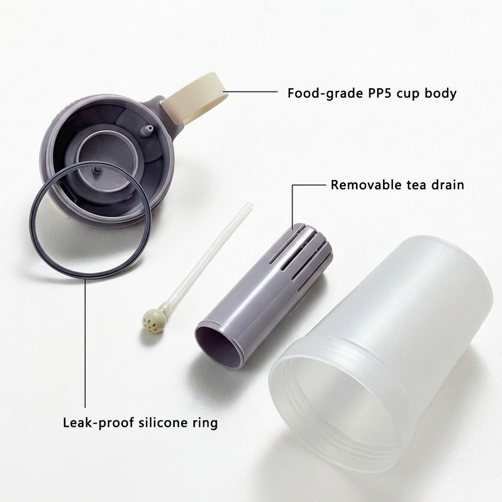 with Tea Infuser Water Bottle Plastic Tumbler Leak-proof Coffee Cup  Travel