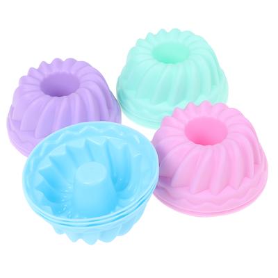 12 Teile/satz Backen Jelly Mould Silikon Pudding Cupcake Muffin Donut Form