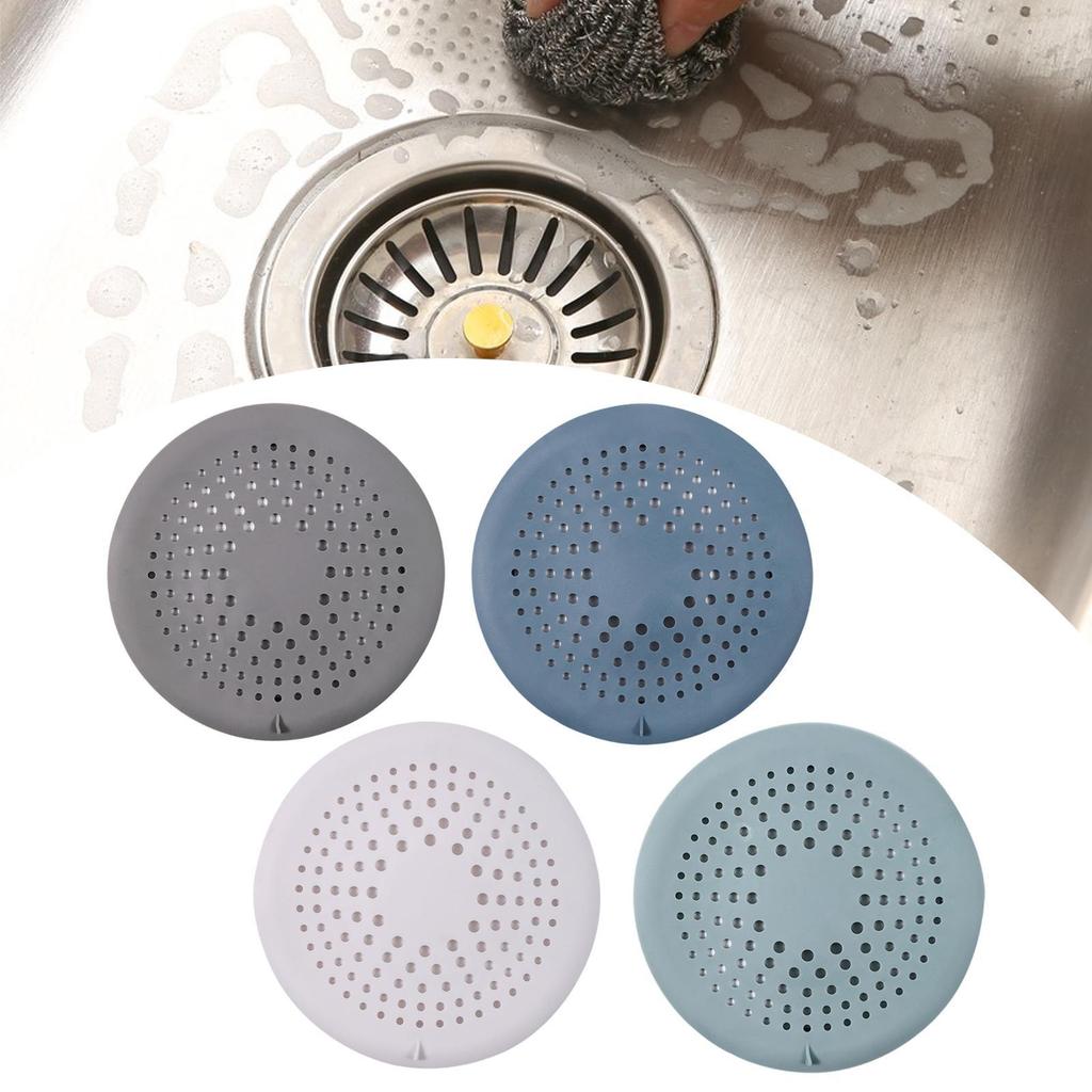 Drain Hair Catcher Multifunctional Silicone Sink Tub Stopper Round Floor Drain Strainer Cover Kitchen Sink Strainer for Bathtub