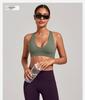 Cross-Strap Halter Neck Yoga Bra for Running and Fitness