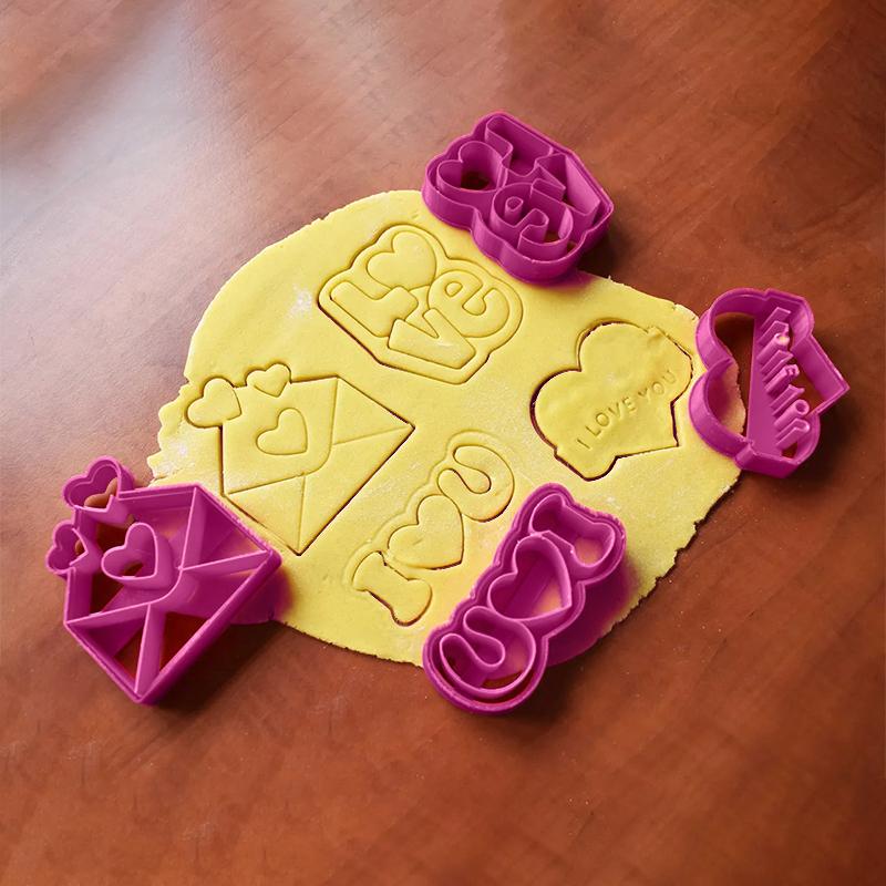 Valentinstag Ausstecher Set Liebe Umschlag Kuchen Keks Schokolade Schneiden DIY Backform Küchenhelfer Thanksgiving Geburtstag