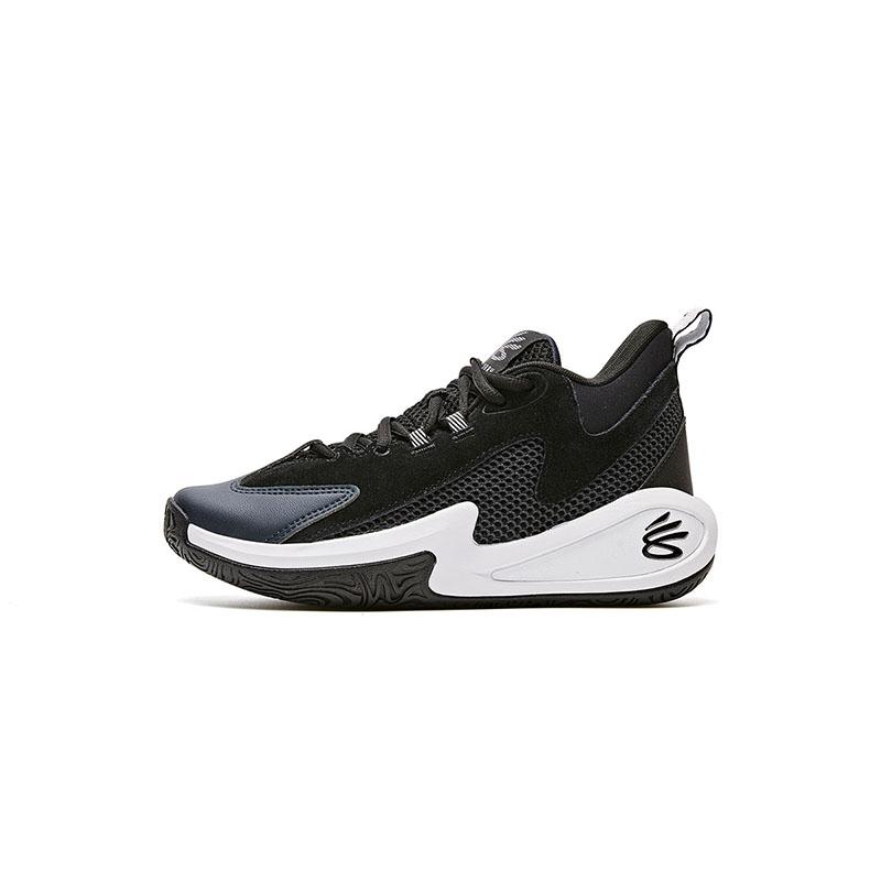 Under Armour Mid Top Children s Basketball Shoes Black Teenagers 6001882HS 36