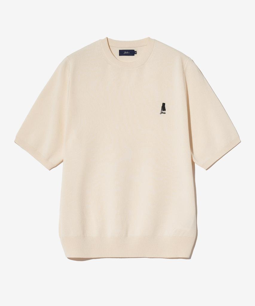 YALE Women'S Comfort Cool Short Sleeve Knit Cream