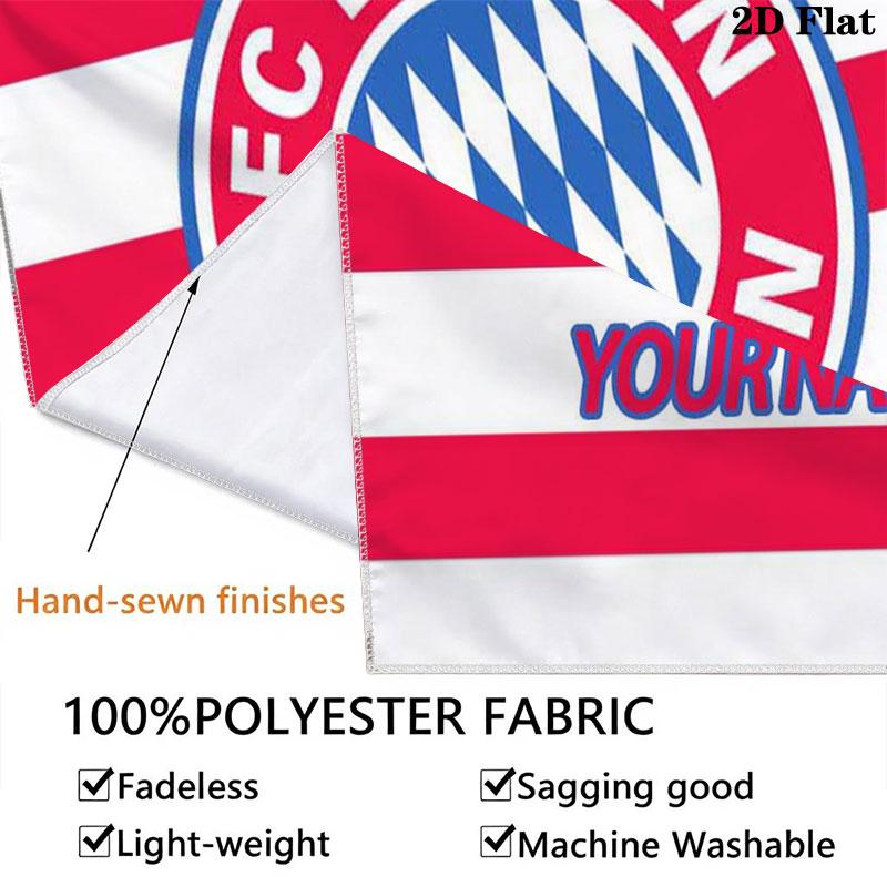 Custom FC Bayern München Wall Hanging Printed Fabric Blanket Decorative Tapestries for Bedroom Living Room Home Decor