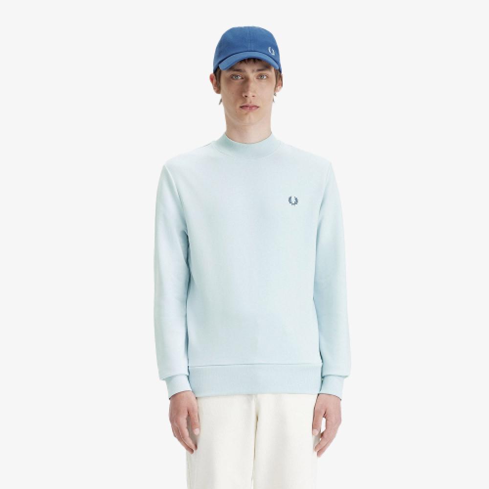 

Fred Perry [sharp] Laurelis Graphic High Neck Sweatshirt Light Ice Afpm2417770 R30 M