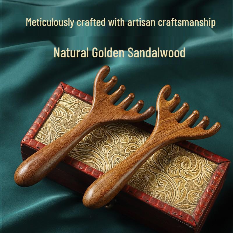 

Sandalwood Five-Claw Scalp & Body Massage Comb for Men and Women