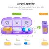 4 Colors Pill Box 7 Days Organizer 21 Grids 3 Times One Day Portable Travel Large Compartments for Vitamins Medicine Fish Oils