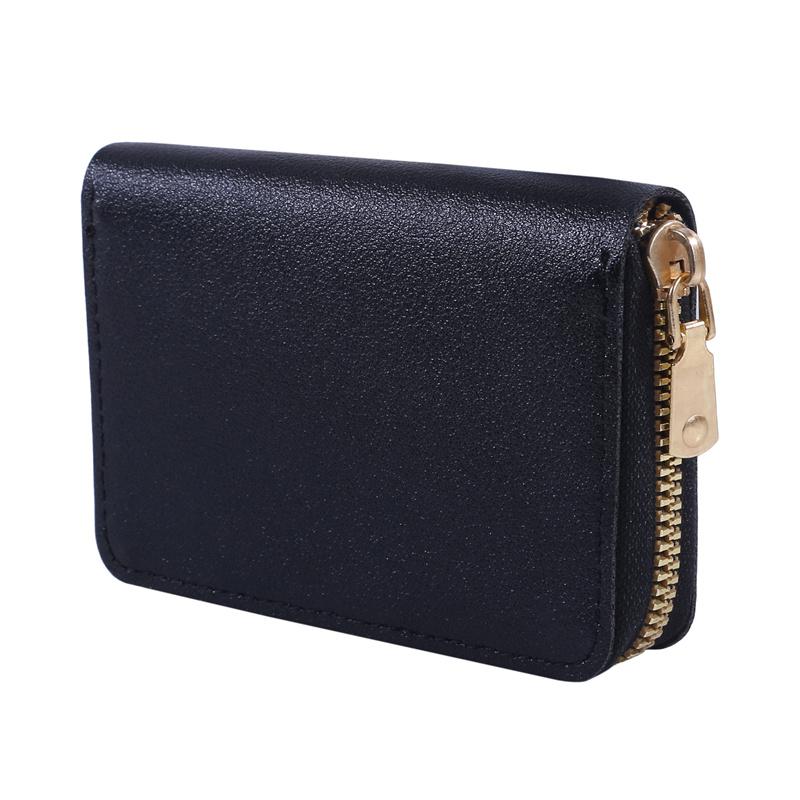 New Casual Wallet Multi-Slot Card Holder Zipper Coin Purse Small Clutch PU Money Bag Purse Cardholder Wallets for Men and Women