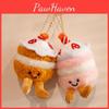 Plush Dessert Keychain Birthday Cake Bakery Stuffed Toy Charm Gift For Kids