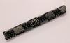 Matsumi Kogeisha fan Japanese-made case, 23.5cm, Inden-style mosaic, white.