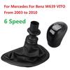1 Pcs Car For Mercedes W639 VITO 2003-10 Manual Gear Shift Knob W Gaitor Boot Cover Shifter Handball Car Accessories