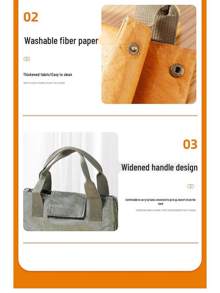 Japanese Insulated Bento Bag: Waterproof, Oilproof, Portable Lunch Box for Office Workers