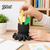 Ocean Style Decor 3D Printed Pen Holder Octopus Shape Pencil Cup Cute Paintbrush Holder Animal Desktop Organizer for Home Office Accessory Fun Desk