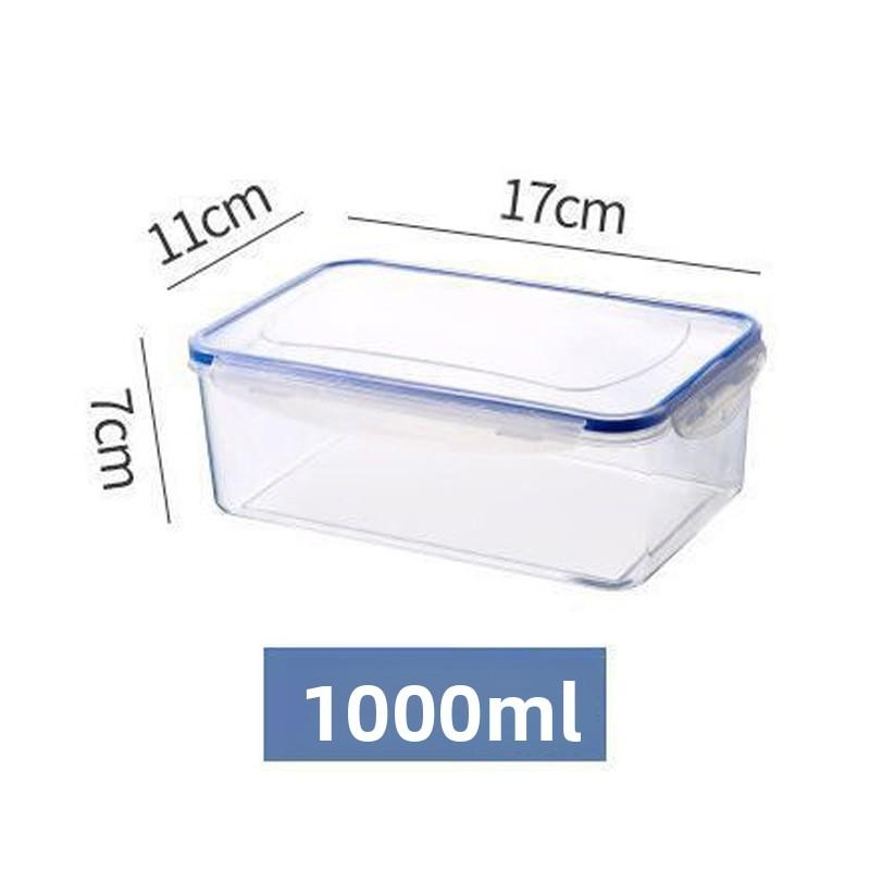 Sealed Five-grain Refrigerator Storage Box, Thickened Food Freezing Storage Box, Kitchen Square Transparent Box, Fresh-keeping Box