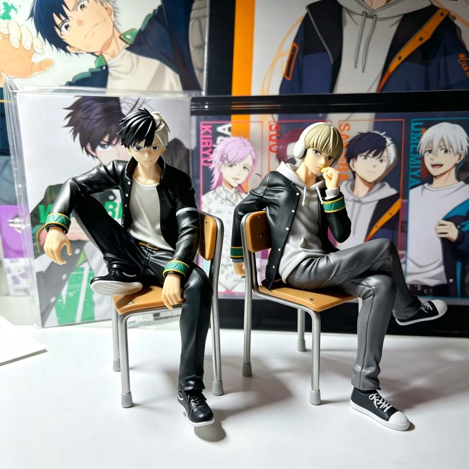 Giacca a Vento Sakura Haruka Figura Anime Tappo per Noodles Giacca a Vento Kaji Ren Action Figure Modello da Collezione Bambola Giocattoli Regalo