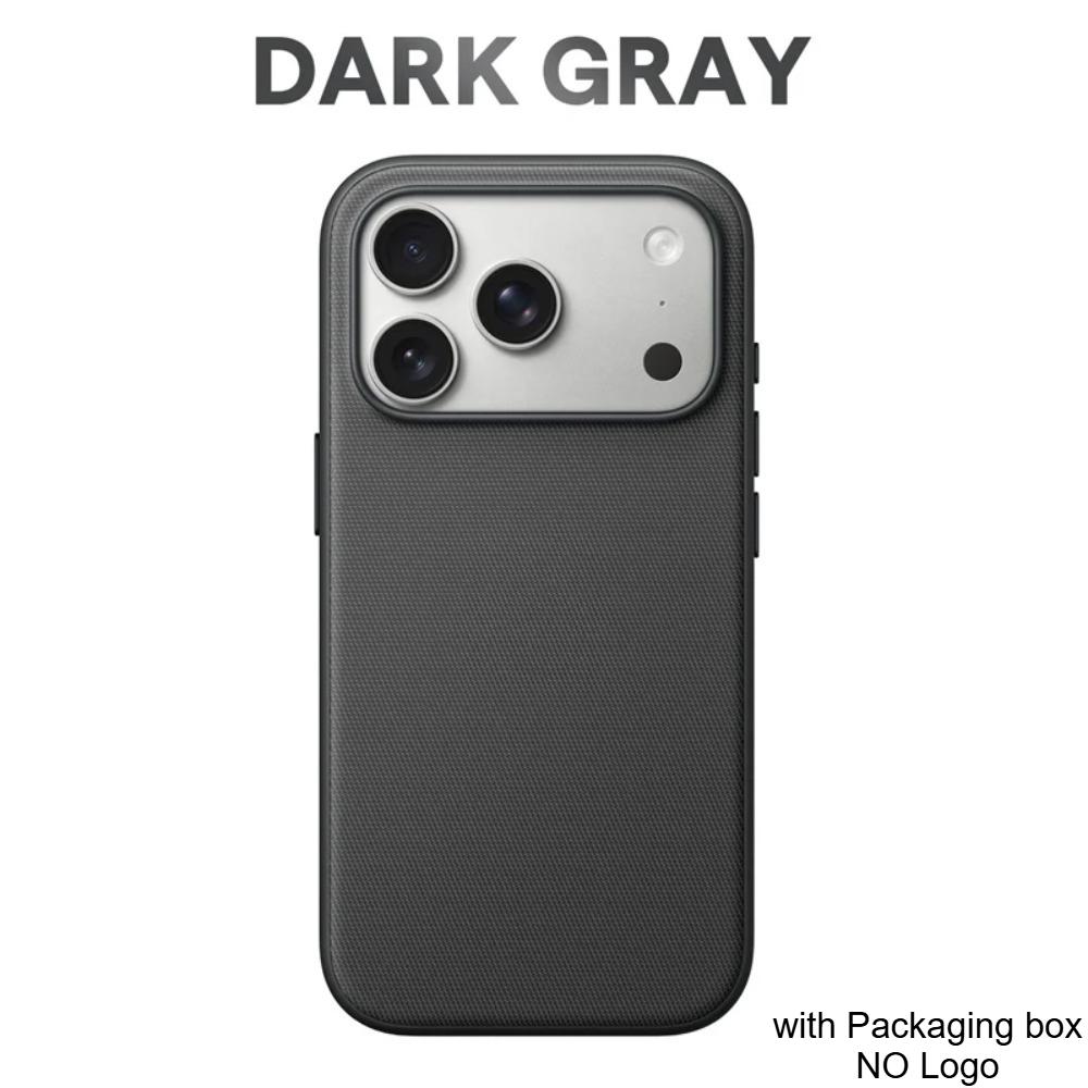 

For Magsafe Technology Woven Case For IPhone 17/16/15/14/13 Pro Max 17air Magnetic Charging Protection Cover with Capture Button iPhone 13 темно-сірий