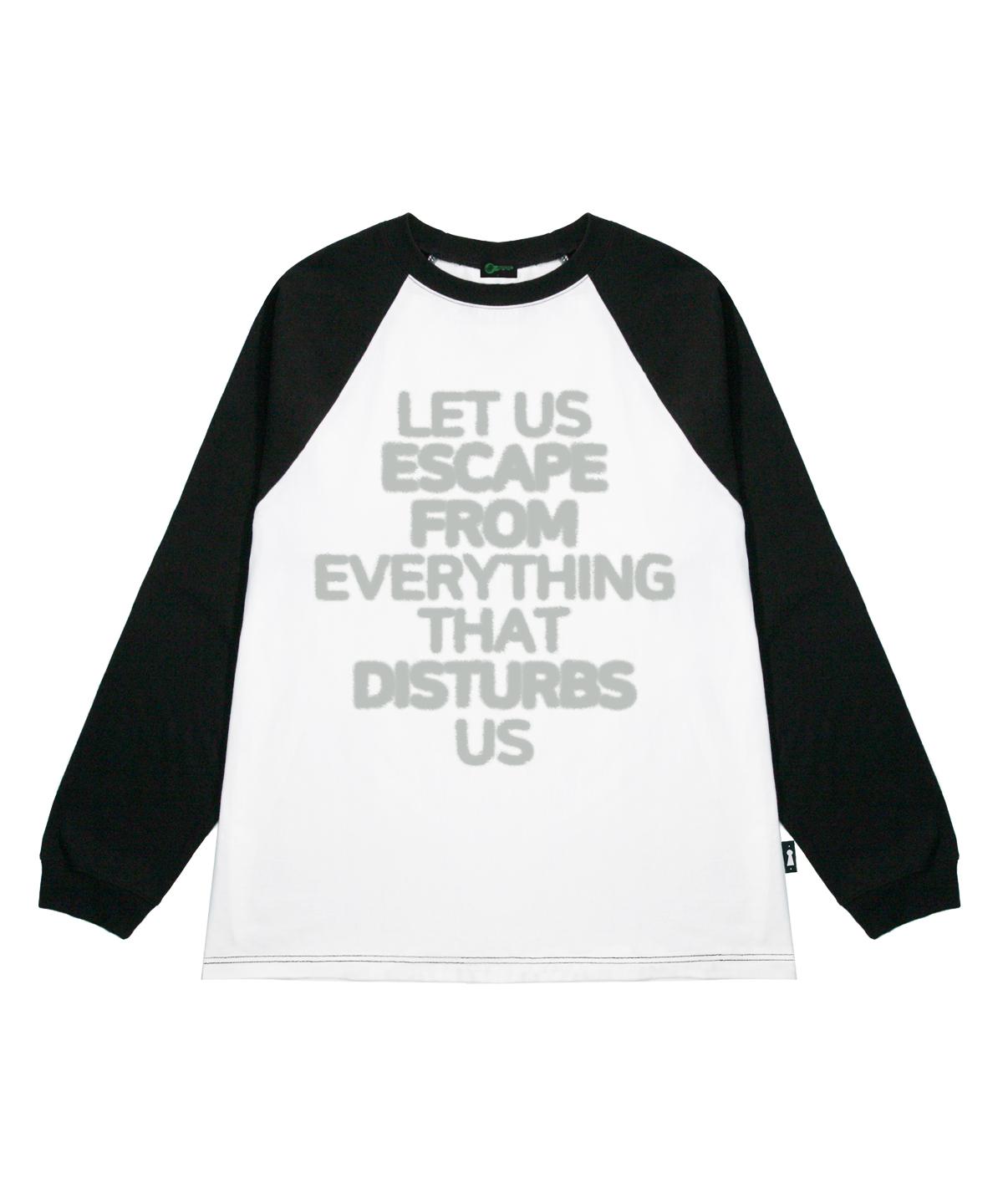Escape From About Us Print Long Sleeve Black L