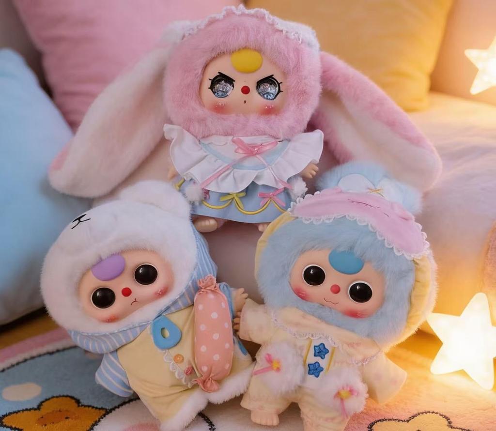 Sweet Dream 400% Plush Toy  Authentic Pajama Design & Cute Night Accessories Included  Large Size (Approx. 23 x 43cm)  11 Designs (Including Secret) 