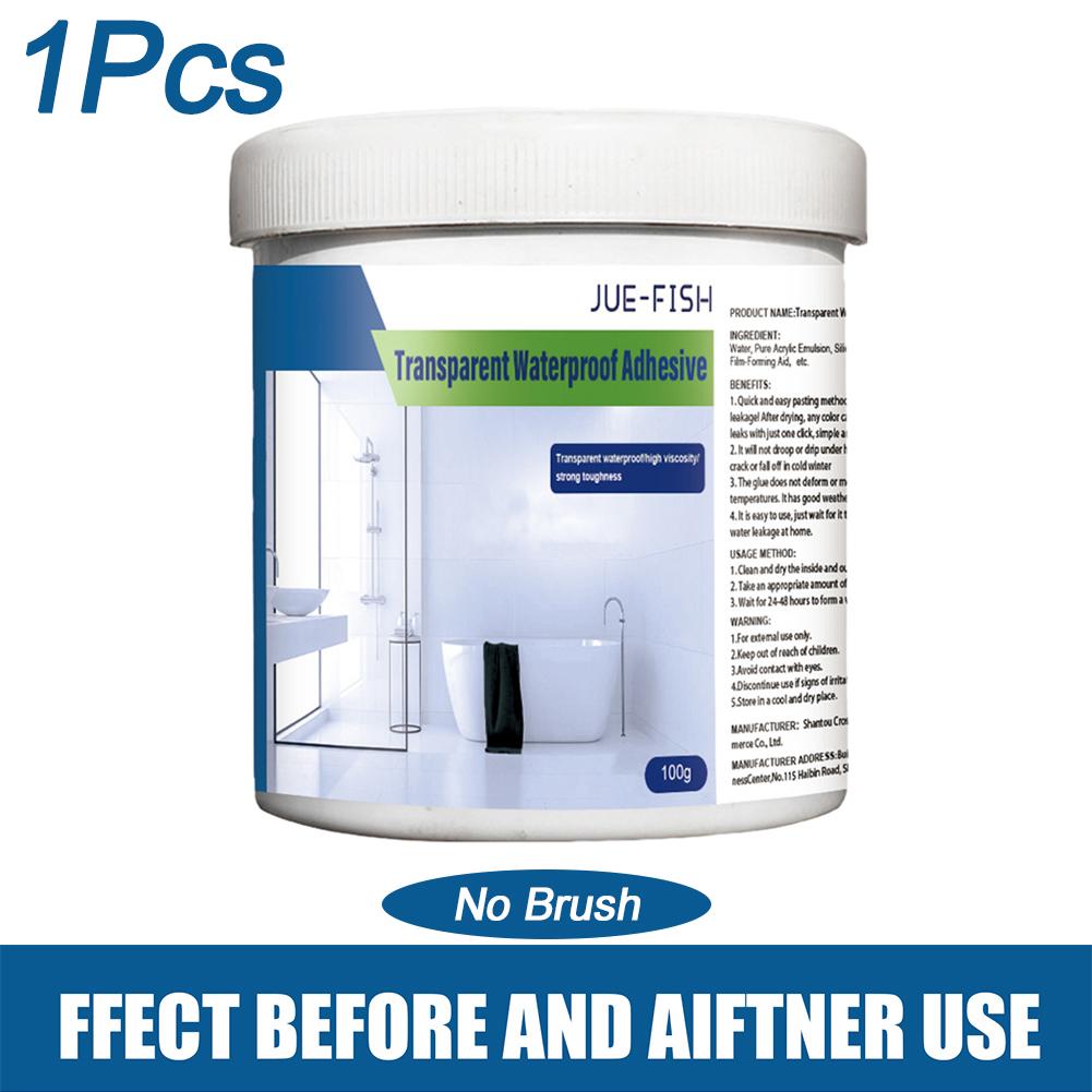 

100/900g Transparent Waterproof Agent Toilet Anti-Leak Glue Innovative Sealer Mighty Paste Polyurethane Waterproof Coat for Home