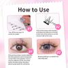 144/200Pcs False Eyelashes Glue Strips, Black Glue-Free Jelly Self-Adhesive Eyelashes Strips, False Eyelashes Makeup Tools