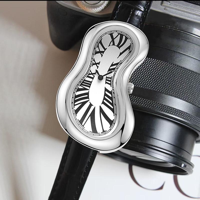 Retro Trendy Pánské hodinky Twisted Design Y2k Styl Niche Personalizované Křemenné hodinky pro Ženy Hodinky
