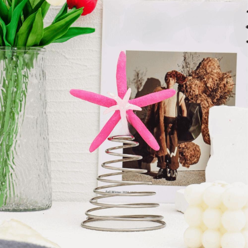 Handmad Star Treetop Decorations Collectible Starfish Treetop Ornament  Christmas Tree