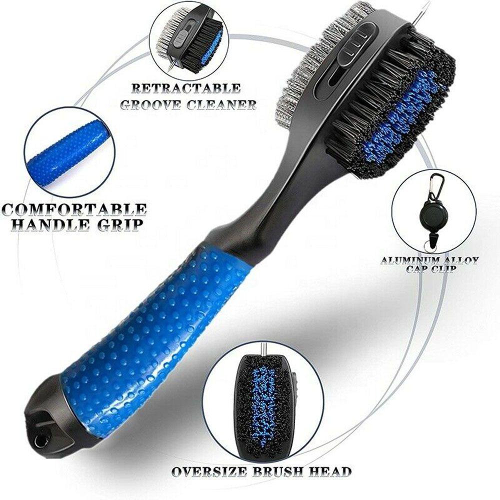 Goods Cleaning Tool Sharpener Tool Retractable Groove Cleaner Golf Club Brush Golf Accessories