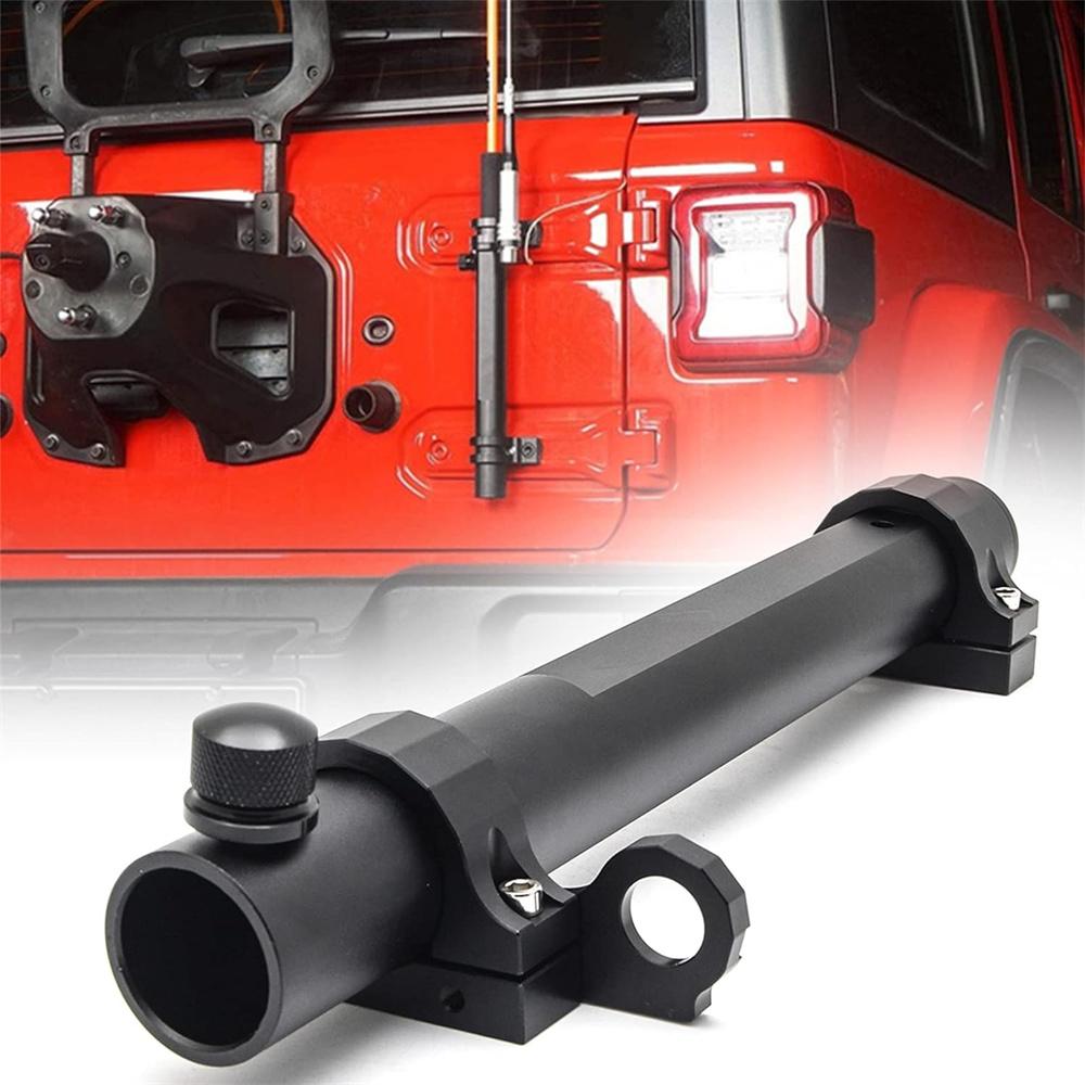 Multi-Function Tailgate Flag Pole Holder Antenna Base Kit For Jeep Wrangler JK JL