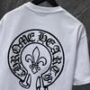 8933 CHROME HEARTS 2026 Summer New High Quality Cotton Round Neck Loose Large Size Men's and Women's T-shirt Couple T-shirt