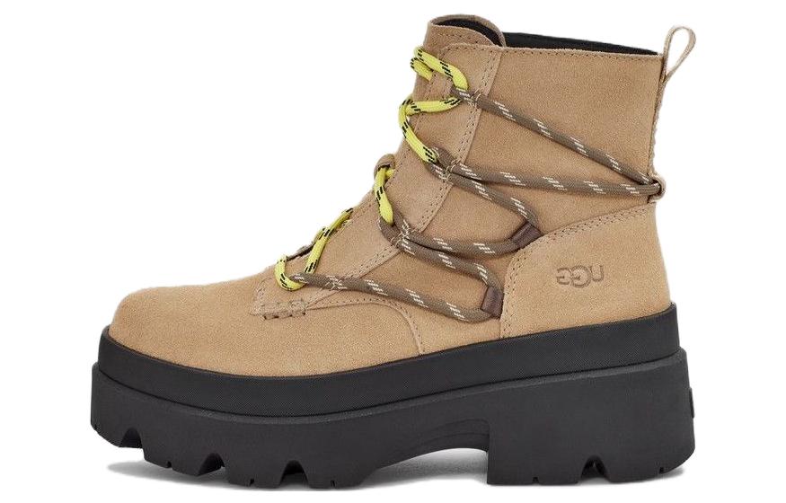 UGG Brisbane Lace Up Boot Mustard Seed Women s 1143841-MDSD 36