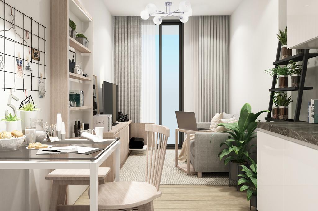 Asturia Ceiling Lamp Chrome 6-Flat White Lampshade E27