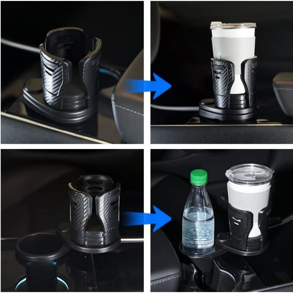 Getränkehalter-Erweiterung fürs Auto, 2-in-1-Becheradapter-Organizer-Ständer, multifunktionale Flaschenhalter-Erweiterung