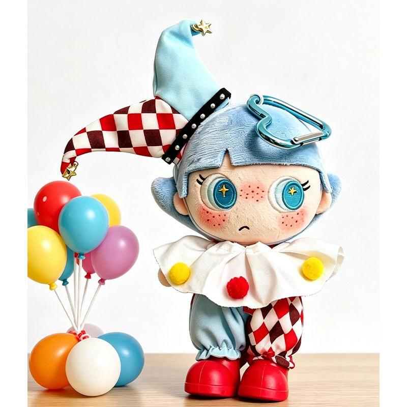 15cm Plush Doll Outfit Set Clown Costume AHMAO Toy Figure Clothing Only