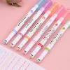 Colorful Flower-shaped Curve Line Markers Pen Curve Highlighter Pen Integrated Multiple Shapes
