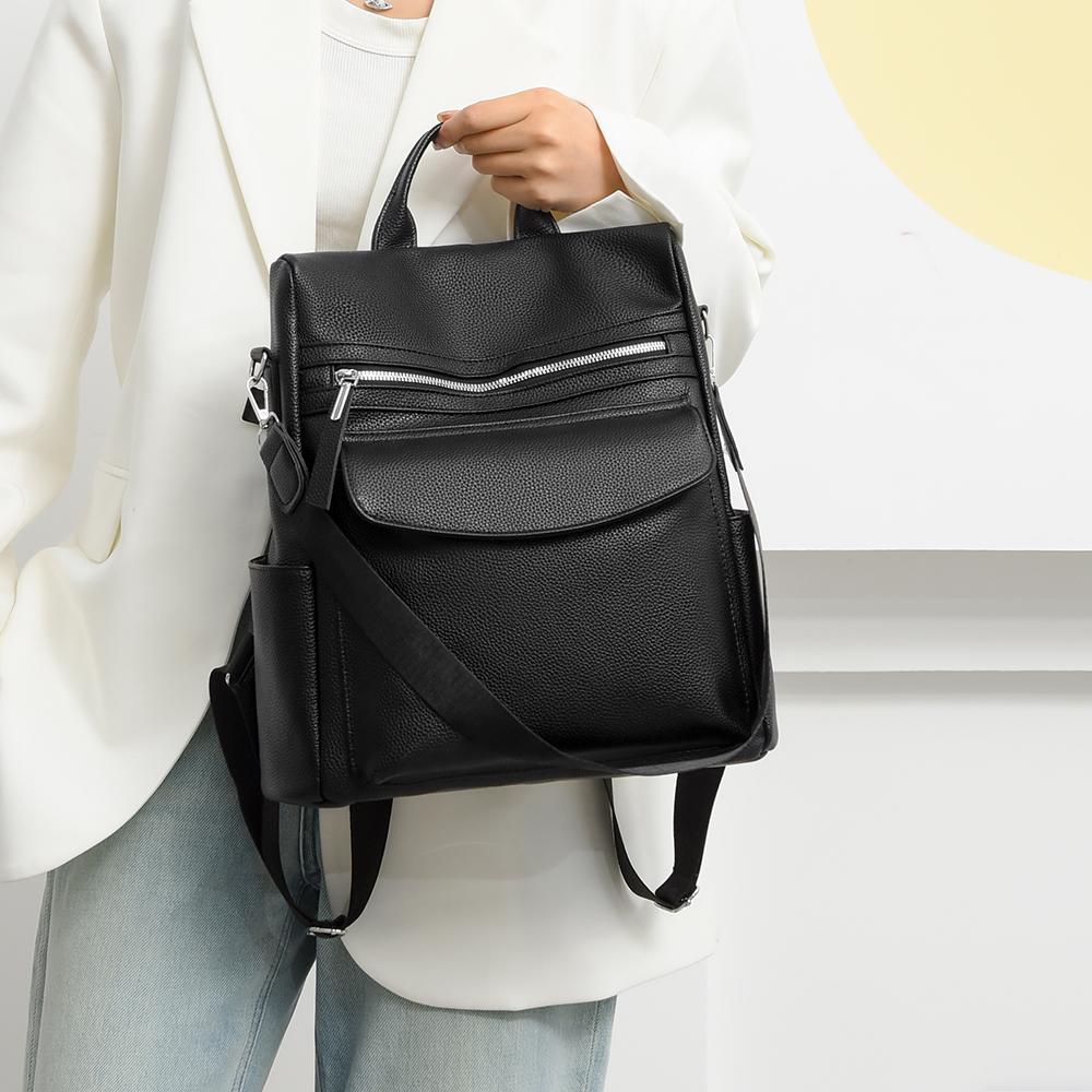 PU Backpack Women's Large Capacity Dual-Use Shoulder Bag Women's Outdoor Travel Backpack