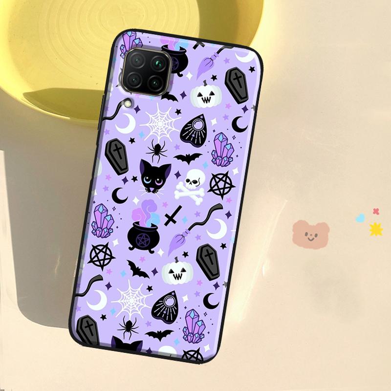 

Girly Pastel Witch Goth Case For Huawei Honor X8 X7a X8a X9a 50 70 90 Magic5 Lite P20 P40 P60 P30 Pro Nova 9 Cover Huawei P60 Pro