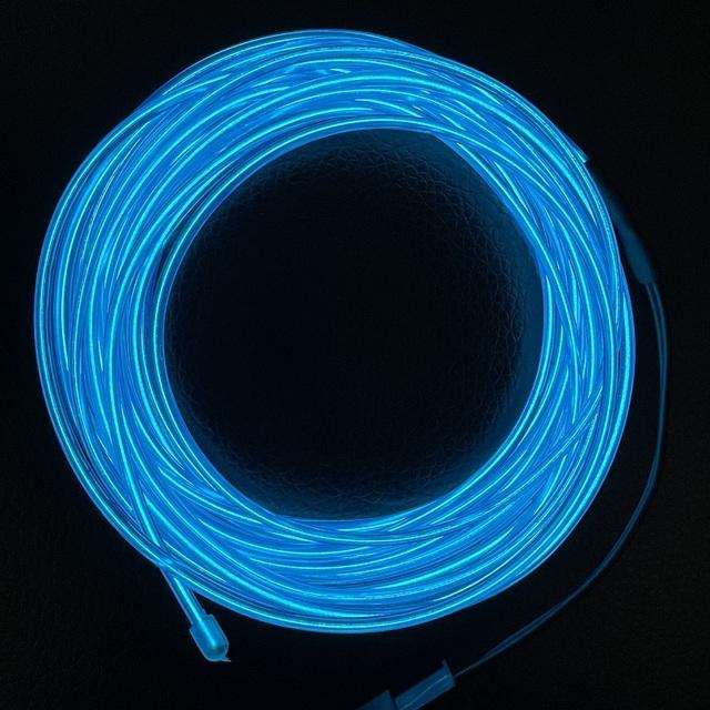 Flexible Neon Light 10M/5M/3M/1M EL Wire Led Neon Dance Party Atmosphere Decor Lamp RopeTube Waterproof Multicolor Led Strip Red