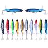 11cm13gFloating Pencil Propeller Simulation Lure Bait Surface Drag Tractor Bait Bass Pike Special Kill
