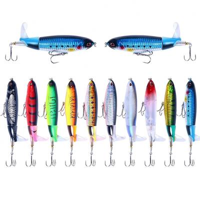 11cm13gFloating Pencil Propeller Simulation Lure Bait Surface Drag Tractor Bait Bass Pike Special Kill