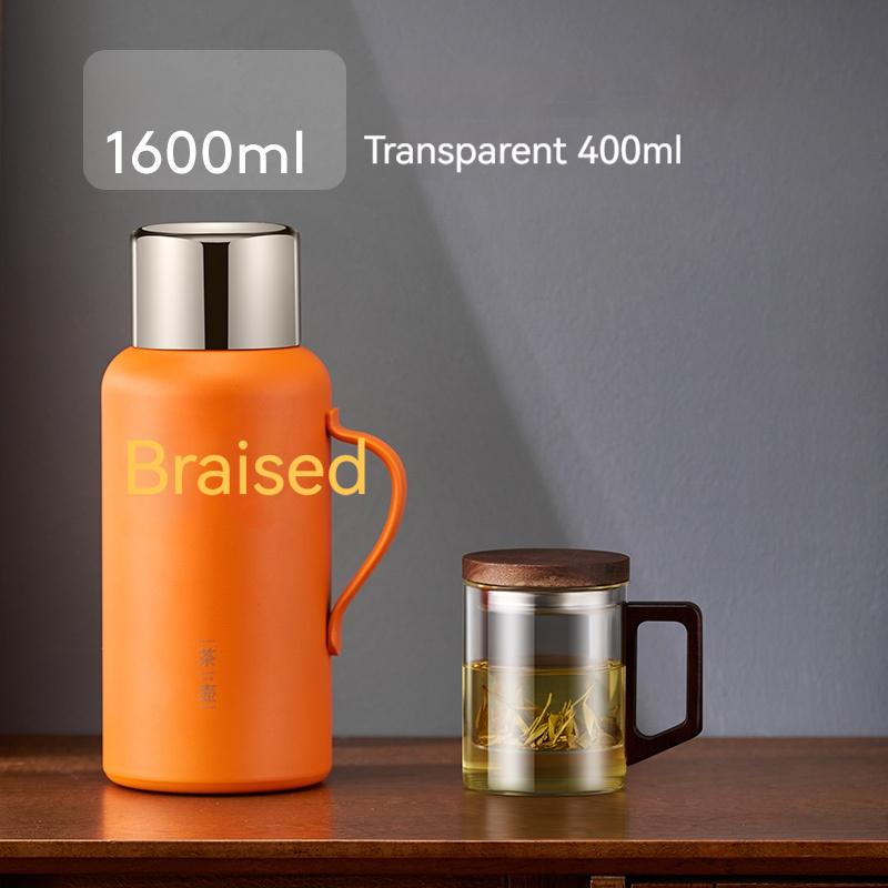 316 Stainless Steel Teapot Braised Teapot Chinese Kung Fu Teacup Glass Teacup Teapot Insulated Kettle Kettle