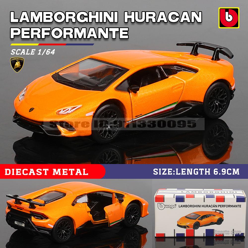 Burago 1:64 golf Porsche 911 Shelby Raventon Mustang Lamborghini Serie da Collezione Modello in Metallo Pressofuso Giocattolo Regalo per Bambini