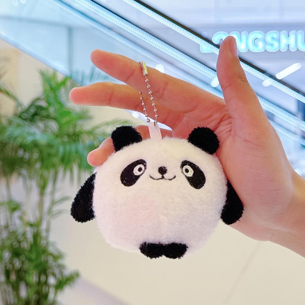 Mini Panda Plush Keychain Doll