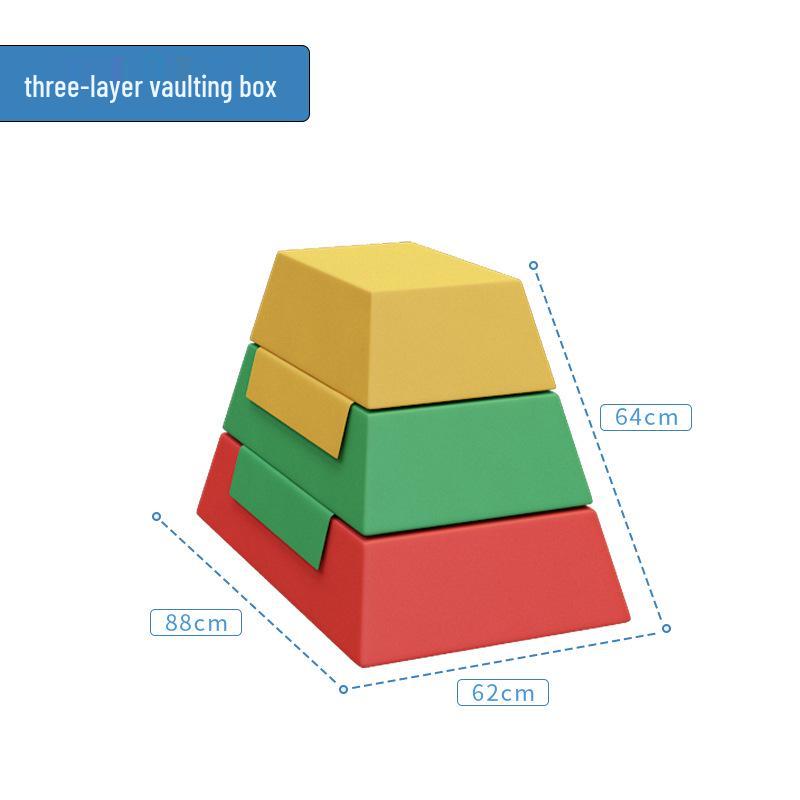Children's Soft Pommel Vaulting Box for Sensory Integration and Physical Training