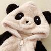Baby Winter Jumpsuit Overall Panda Animal Hooded Romper Keep Warm Boy Girl Soft Pajamas