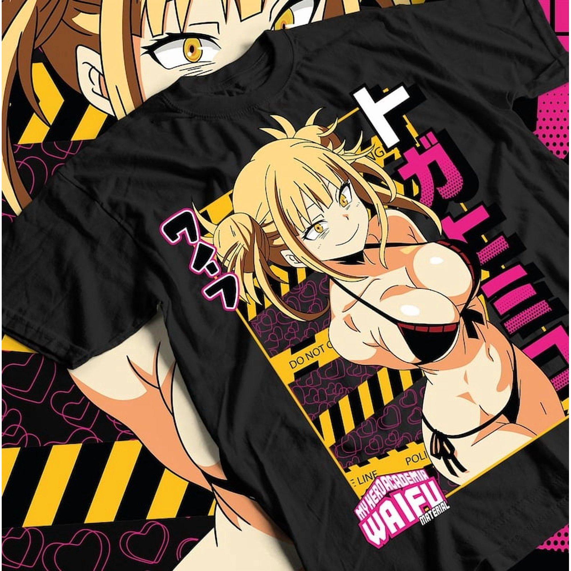 My Hero Academia T-shirt, Himiko Toga Izuku Midoriya Kawaii Unisex Tee, All Sizes, Anime Shirt,Y2k Short Sleeves Classic Unisex 3XL