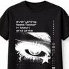 Black And White Eye Graphic Cyber Y2K Grunge Unisex TShirt