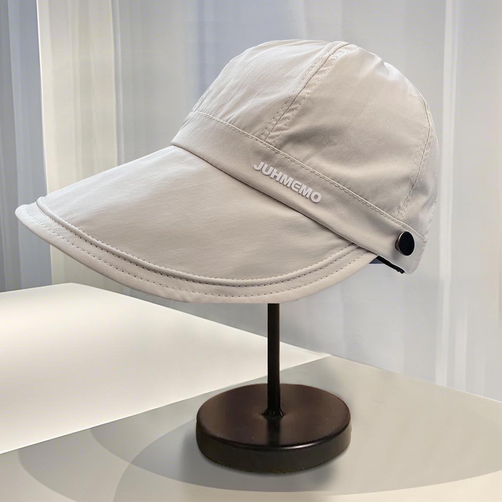 Ruth sunscreen hat women's summer can hang masks big head circumference wide brim cap outdoor quick drying bucket hat