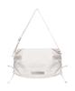 Nick&Nicole Crystal Shirring Square Shoulder Bag_Ivory