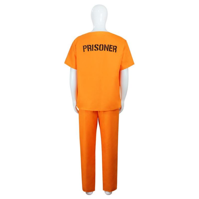 Halloween Adult Orange Prison Costume Prison Uniform Prison Uniform Cosplay Prison Uniform
