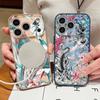 Flowers Leaves Print Case For iPhone 17 18 Pro Max Magnetic For Magsafe Hybrid Matte Cover For iPhone 16 15 14 13 Pro Max